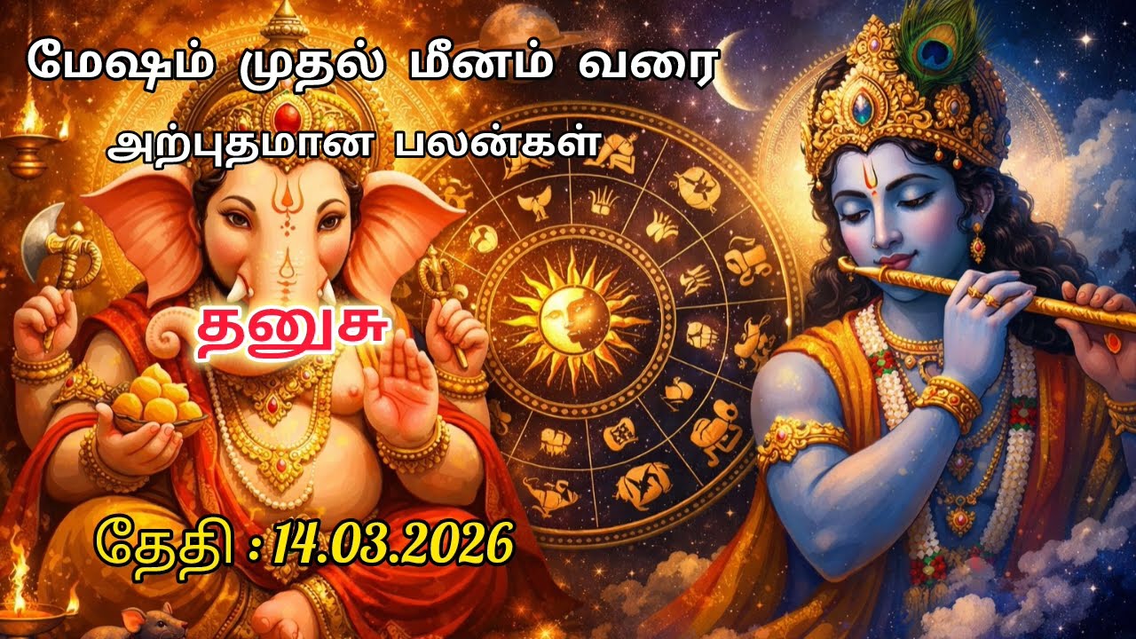 14.03.2026 olimayamana ethirkaalam Today Rasi Palan in Tamil | Indraya Rasi Palan #rasipalan 