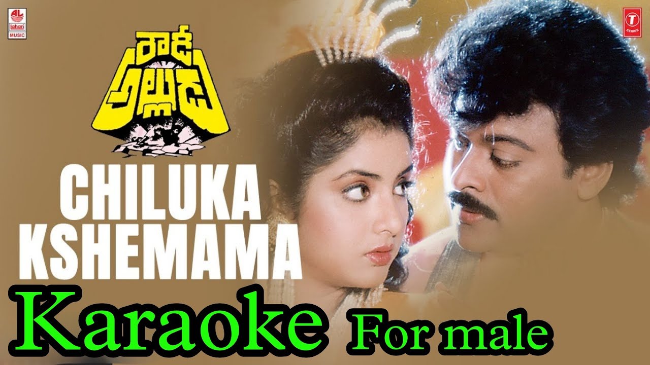 Chiluka kshemama male karaoke original movie track ll rowdy alludu ll chiranjeevi ll MCPL Studio