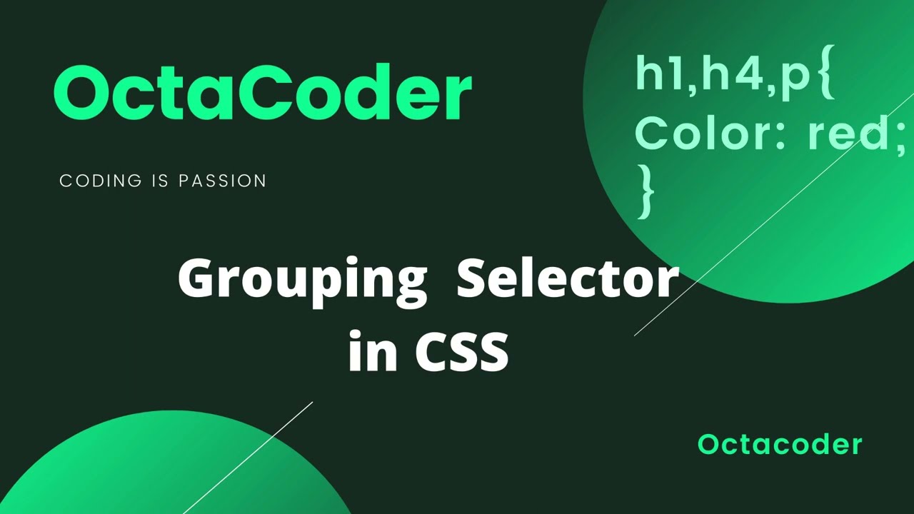 Grouping Selectors in CSS | HTML & CSS (Web Development from zero to hero)