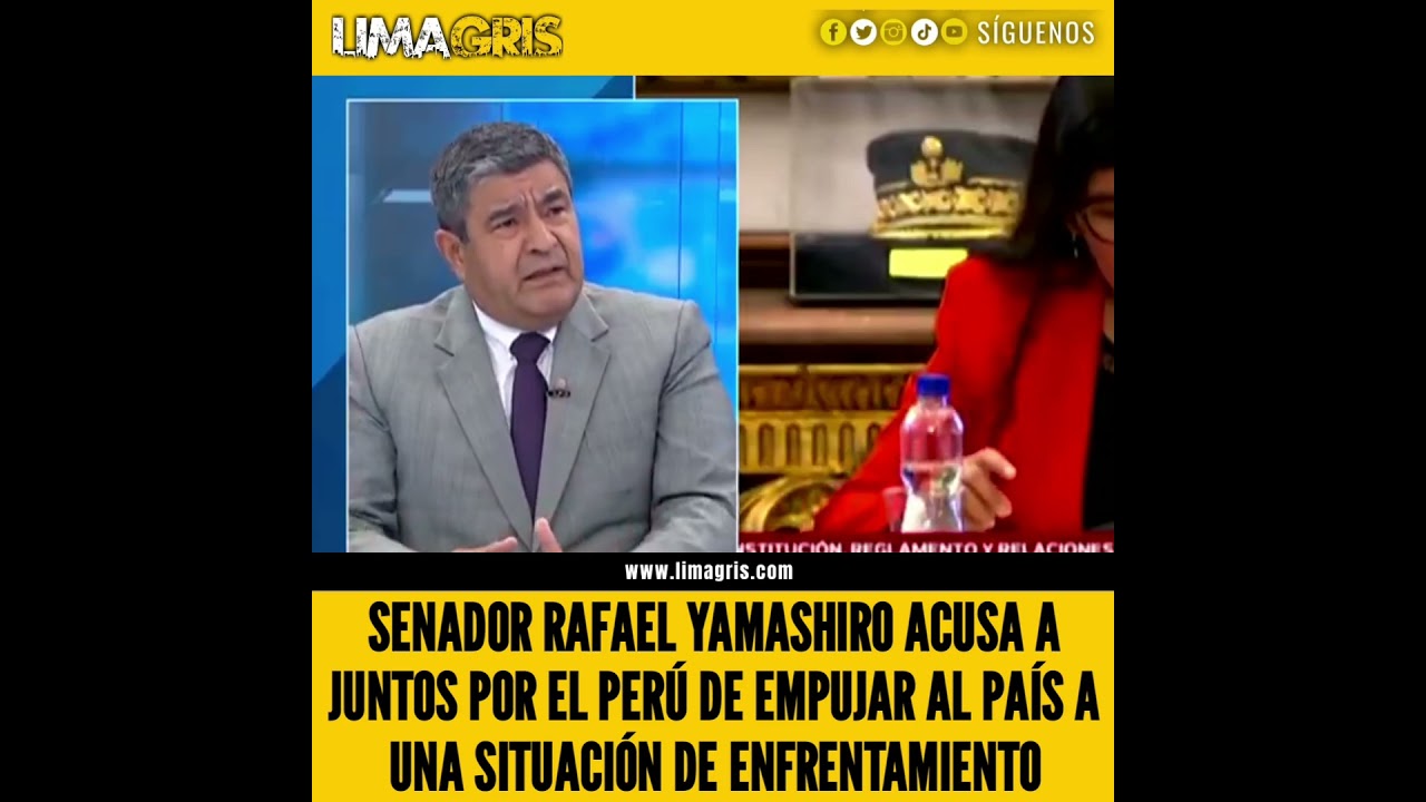 El congresista Rafael Yamashiro, acus&oacute; a Juntos por el Per&uacute; de empujar al pa&iacute;s al enfrentamiento