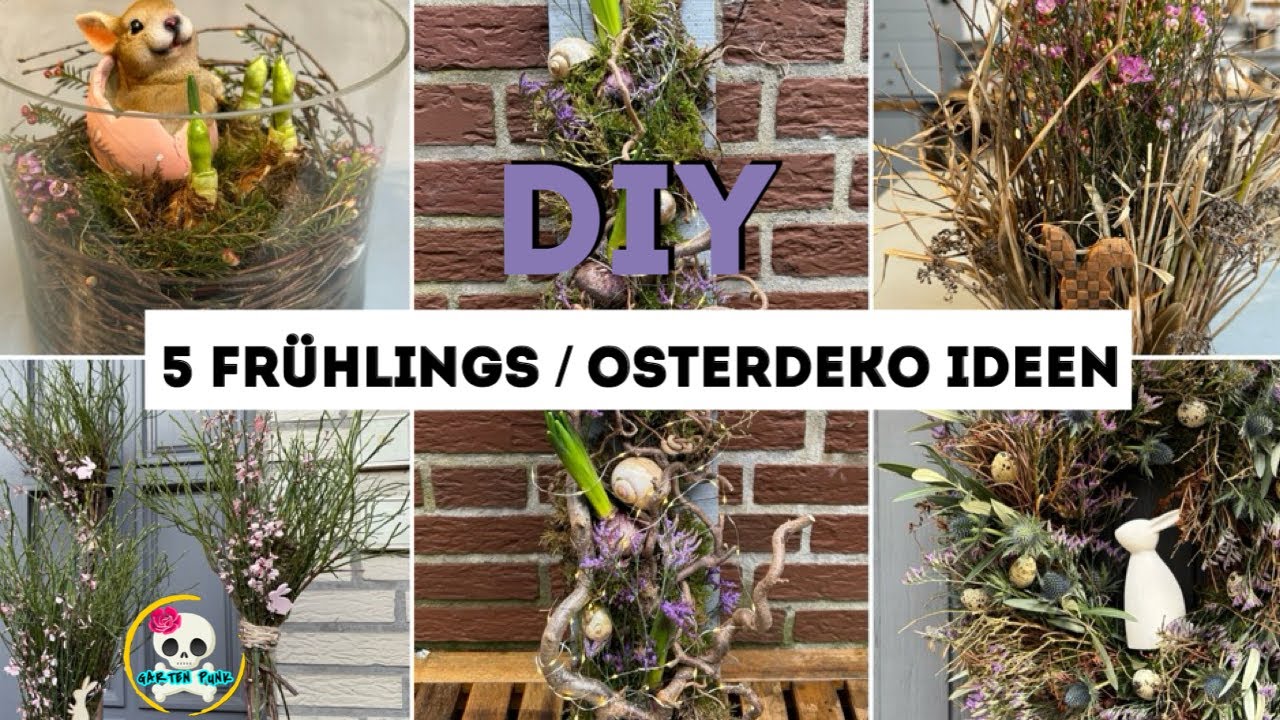 5 OSTERDEKO Ideen zum selber machen - Step by step Videos in der Beschreibung