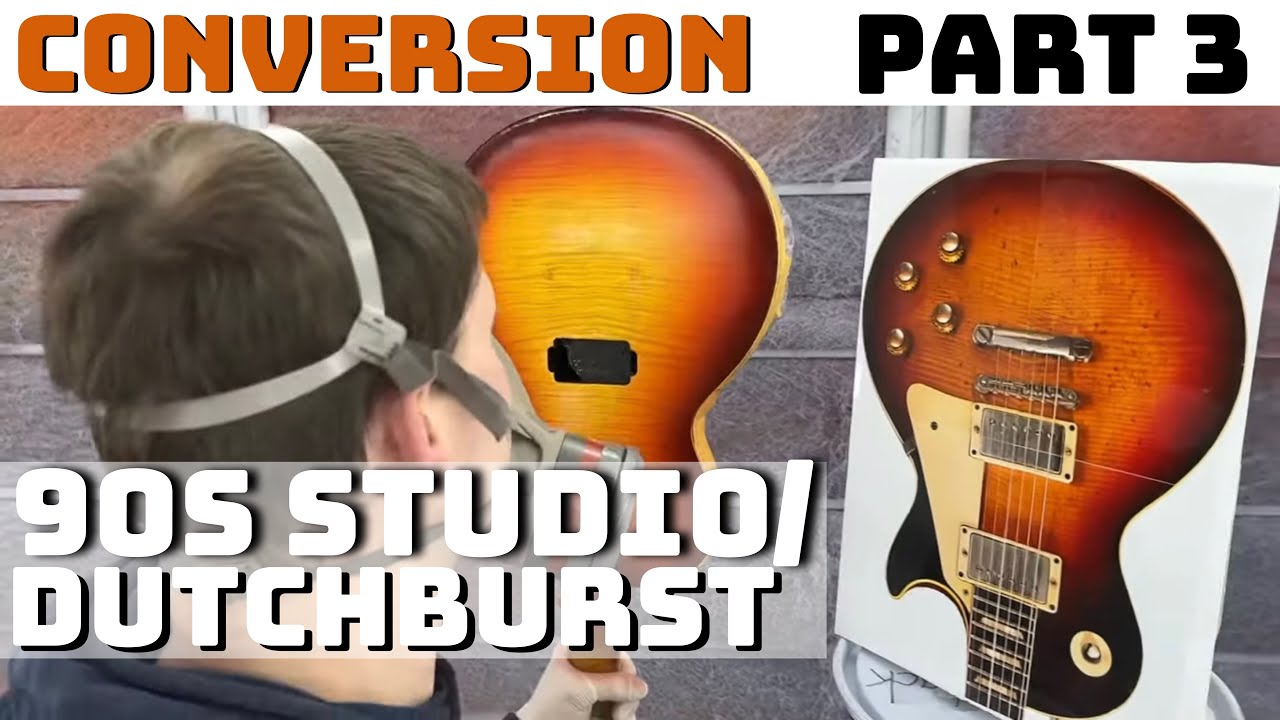 [PART 3] Gibson Les Paul 1960 Dutchburst Conversion from a 90s Good Wood Era Les Paul Studio DIY