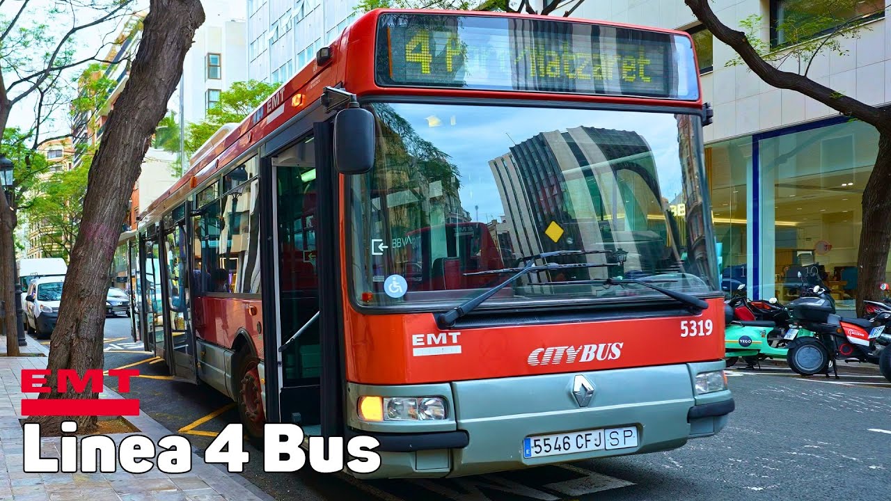 4 Автобус - Автобус Валенсия - Полное путешествие