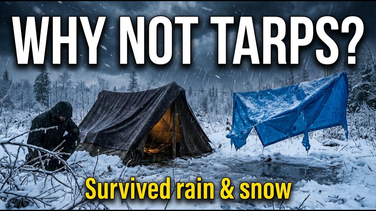 This Cheap Survival Material Outperforms Tarps in Heavy Rain and Deep Snow
