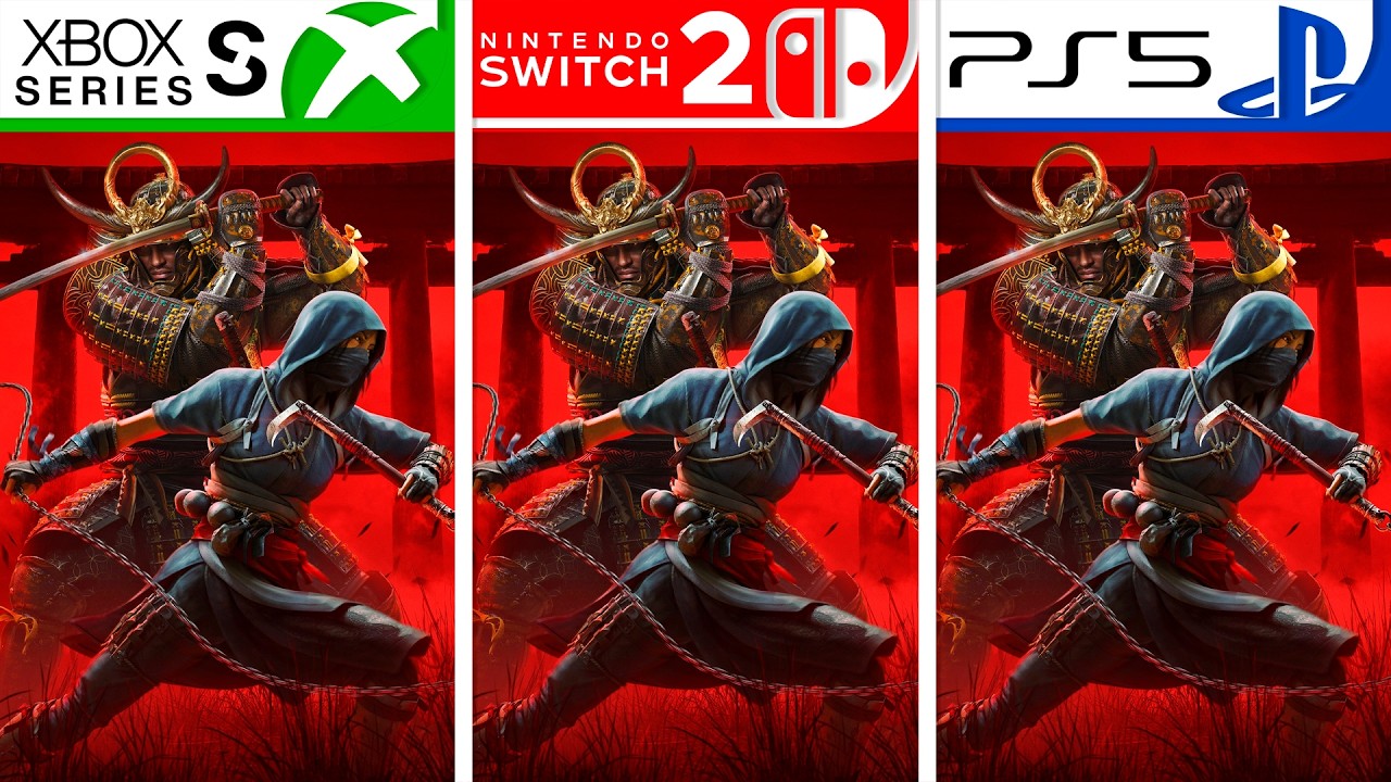 Assassin's Creed Shadows | Switch 2 - PS5 - Xbox Series S | Graphics Comparison