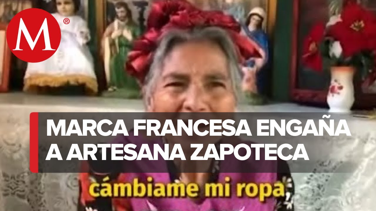 Marca de ropa francesa engañó a indígena Oaxaqueña y se burla de ella