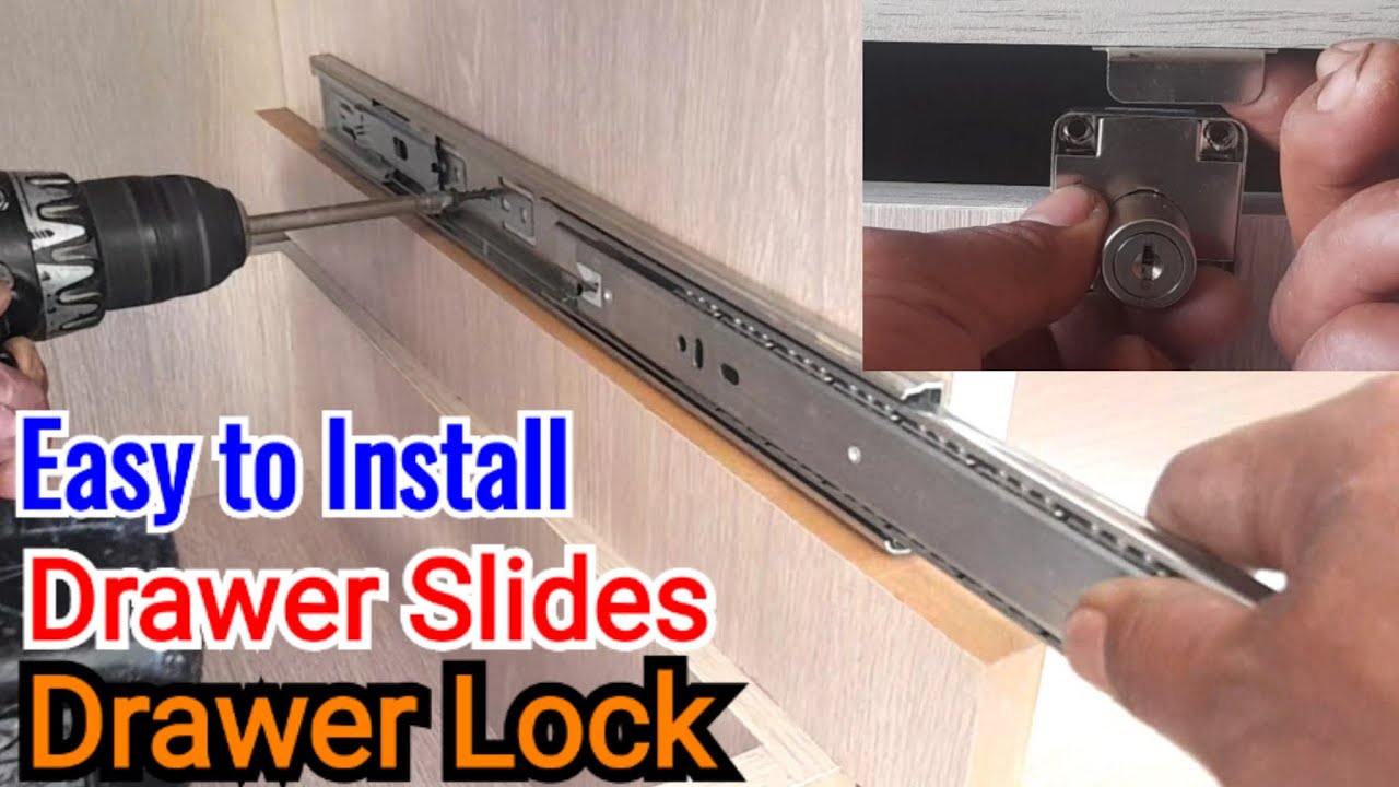 Easy Idea Drawer Slides Installation || Paano Magkabit ng Drawer Slide with Drawer Lock | Budoy Vlog