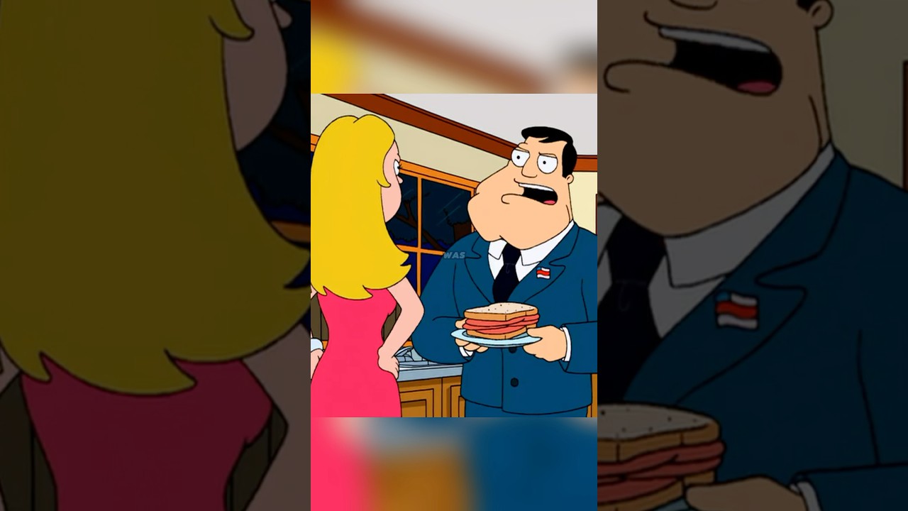 stan is feeding francine a sandwich #shorts #americandad