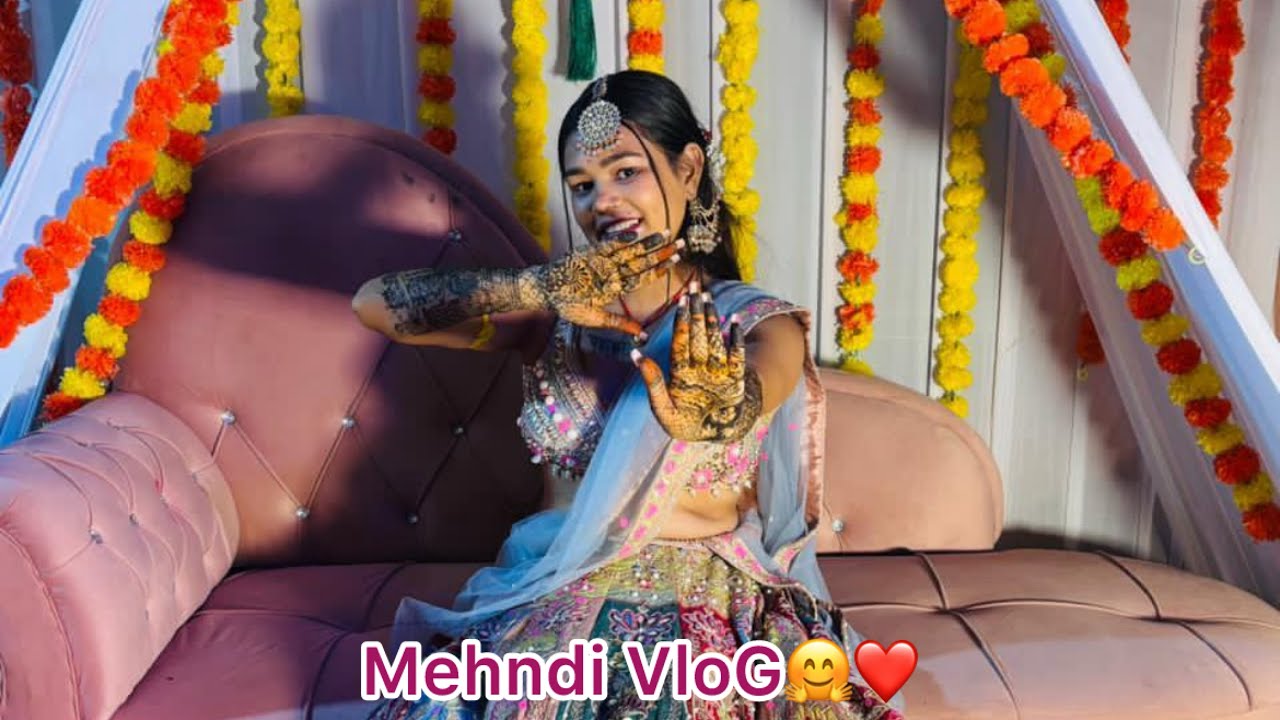 Mehndi ceremony vlog❤️❤️#viralvideo #shortvideo #wedding #mehndivlogs 