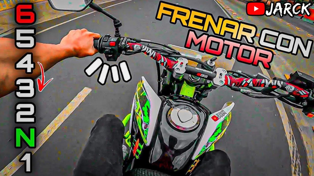 Cómo FRENAR CON MOTOR en MOTO | JARCK