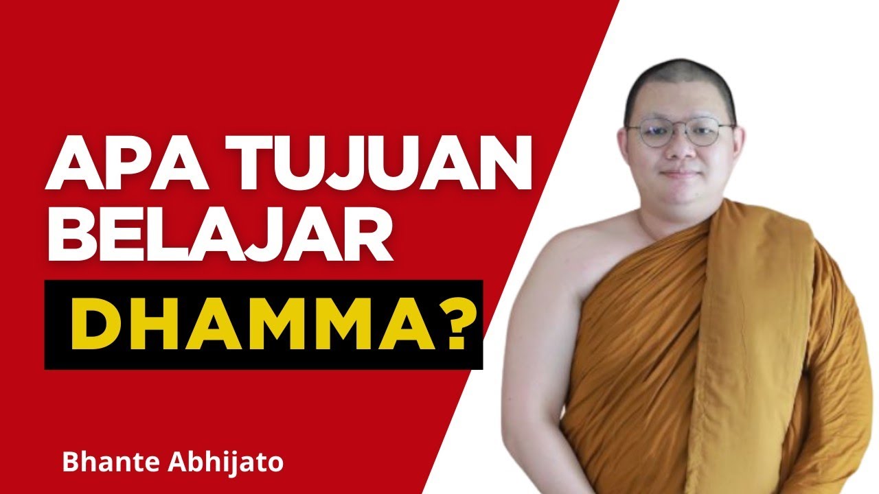 UNTUK APA BELAJAR DHAMMA❓Ceramah Dhamma Bhante Abhijato @AlunanKebajikan 