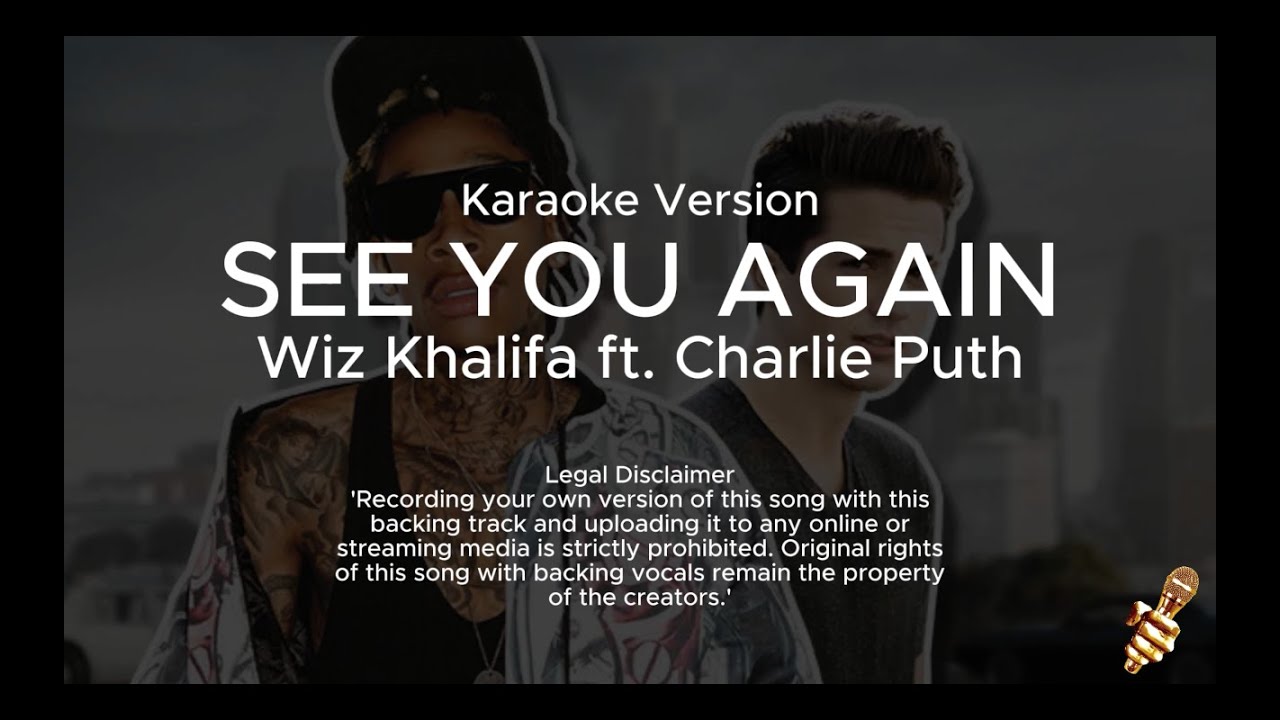 Wiz Khalifa   See You Again ft  Charlie Puth Karaoke Version