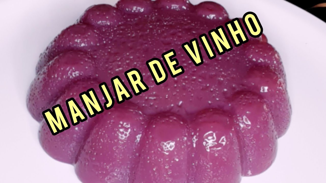 Manjar de vinho tinto com gostinho de infância. 3 ingredientes e água!