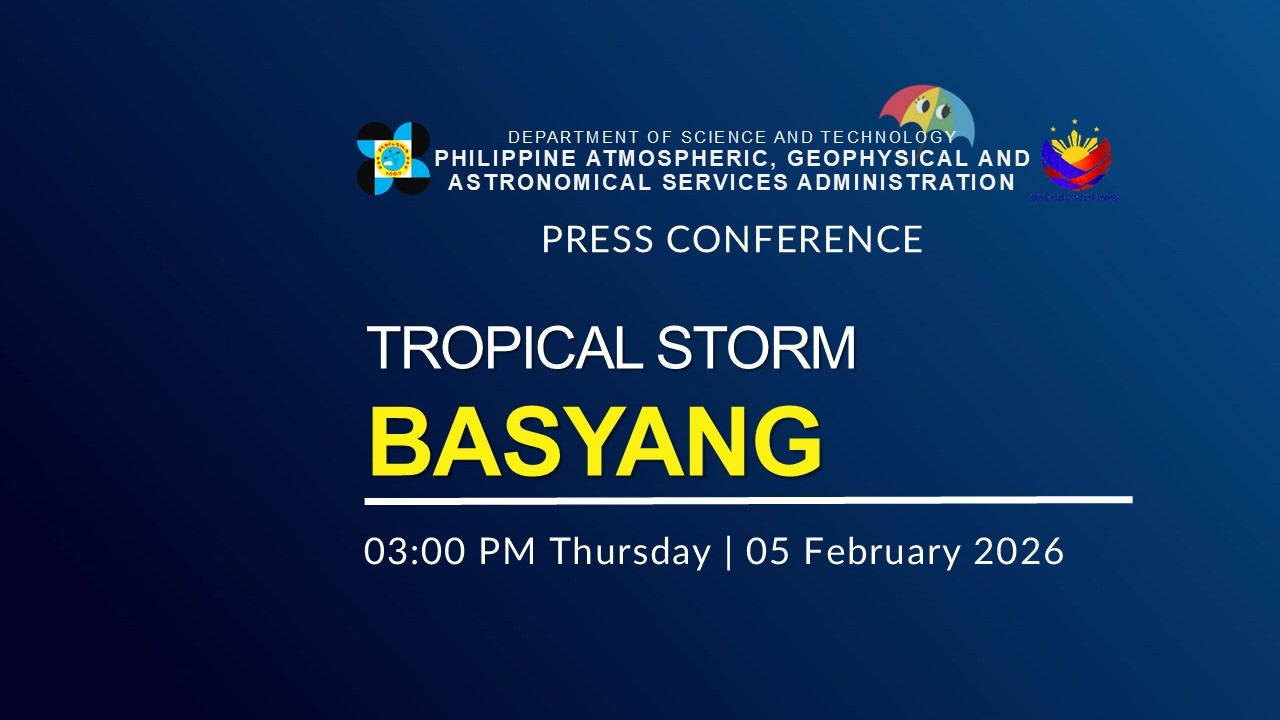 Press Conference: Tropical Storm BASYANG {PENHA} issued at 03:00 PM | February 5, 2026 - Thursday