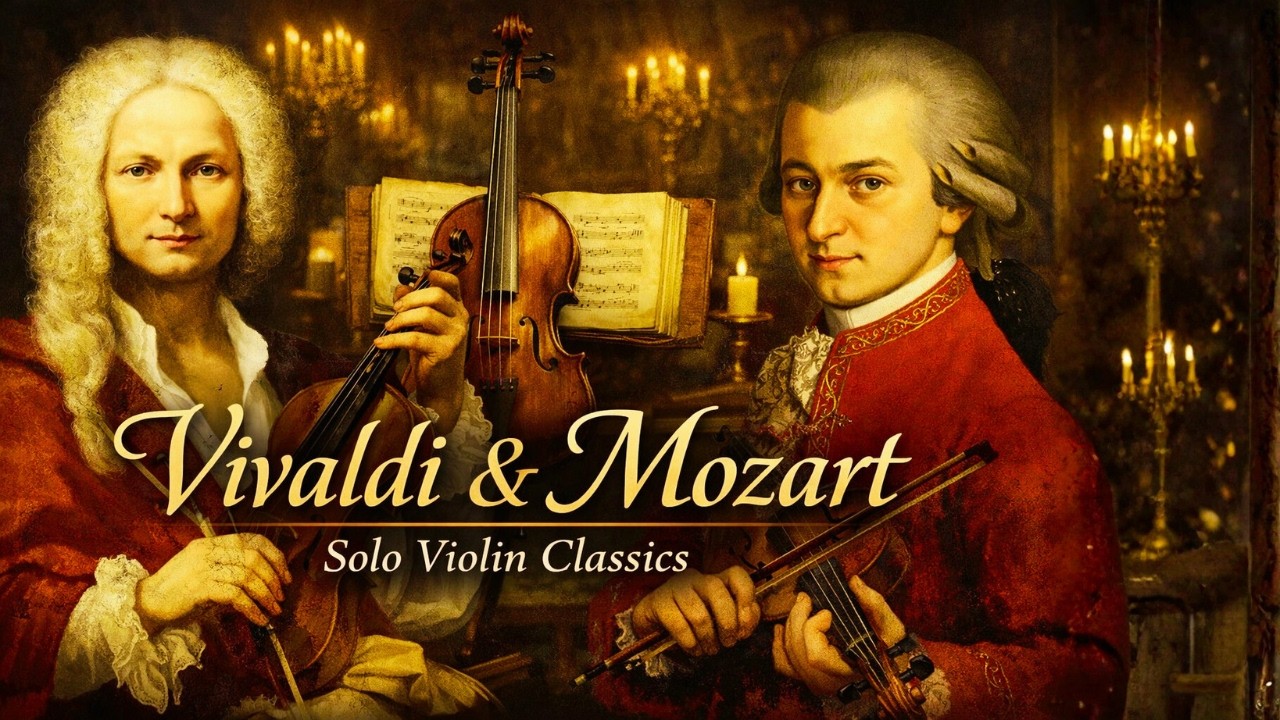 Vivaldi & Mozart Inspired Solo Violin | Pure Classical Violin Only