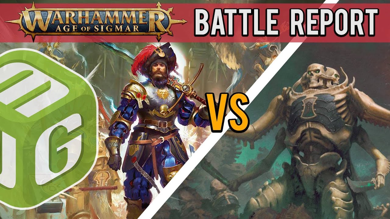 Cities of Sigmar vs Ossiarch Bonereapers Age of Sigmar Battle Report Ep 104