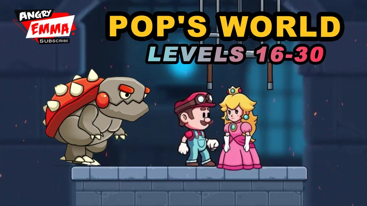 Pop's World - Levels 16-30 + BOSS (gameplay 2024)