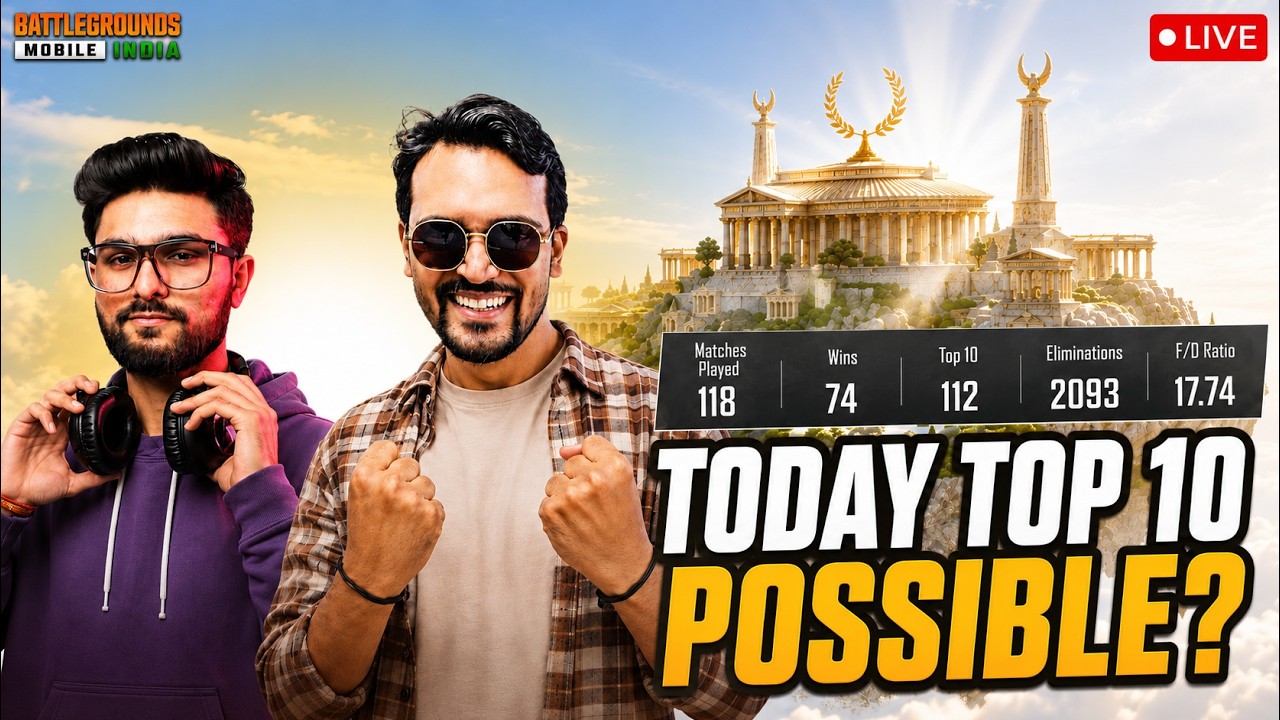 🥶TODAY TOP 20 POSSIBLE ??😎 | BGMI LIVE🔴 #pubgmobile #bgmi #shortslive