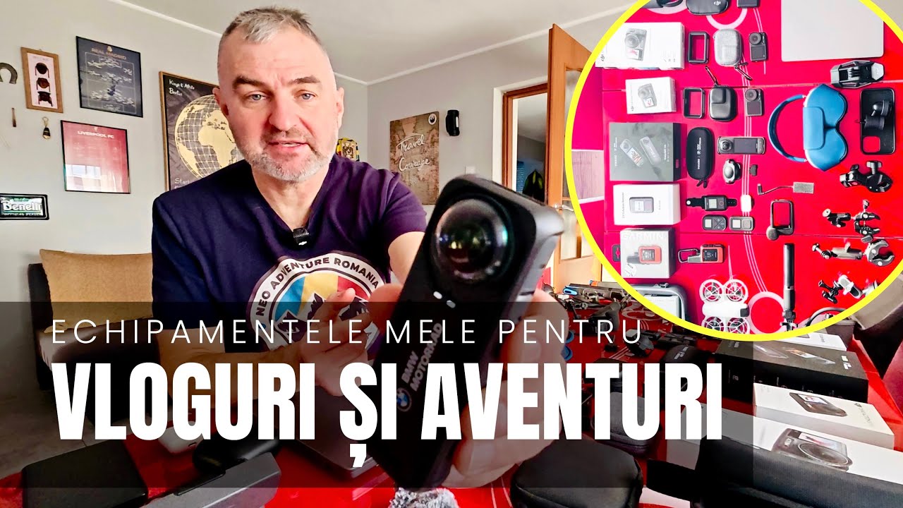 Ce aparate de filmat folosesc pentru vloguri + echipamentele nelipsite în aventuri