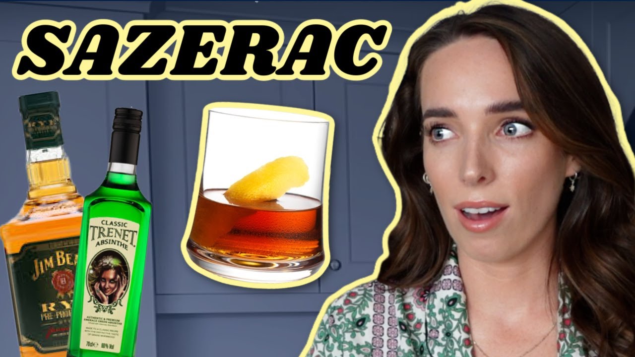WHISKEY FAN MAKES A SAZERAC FOR THE FIRST TIME / Irish Gal makes Cocktails at home | Ciara O Doherty