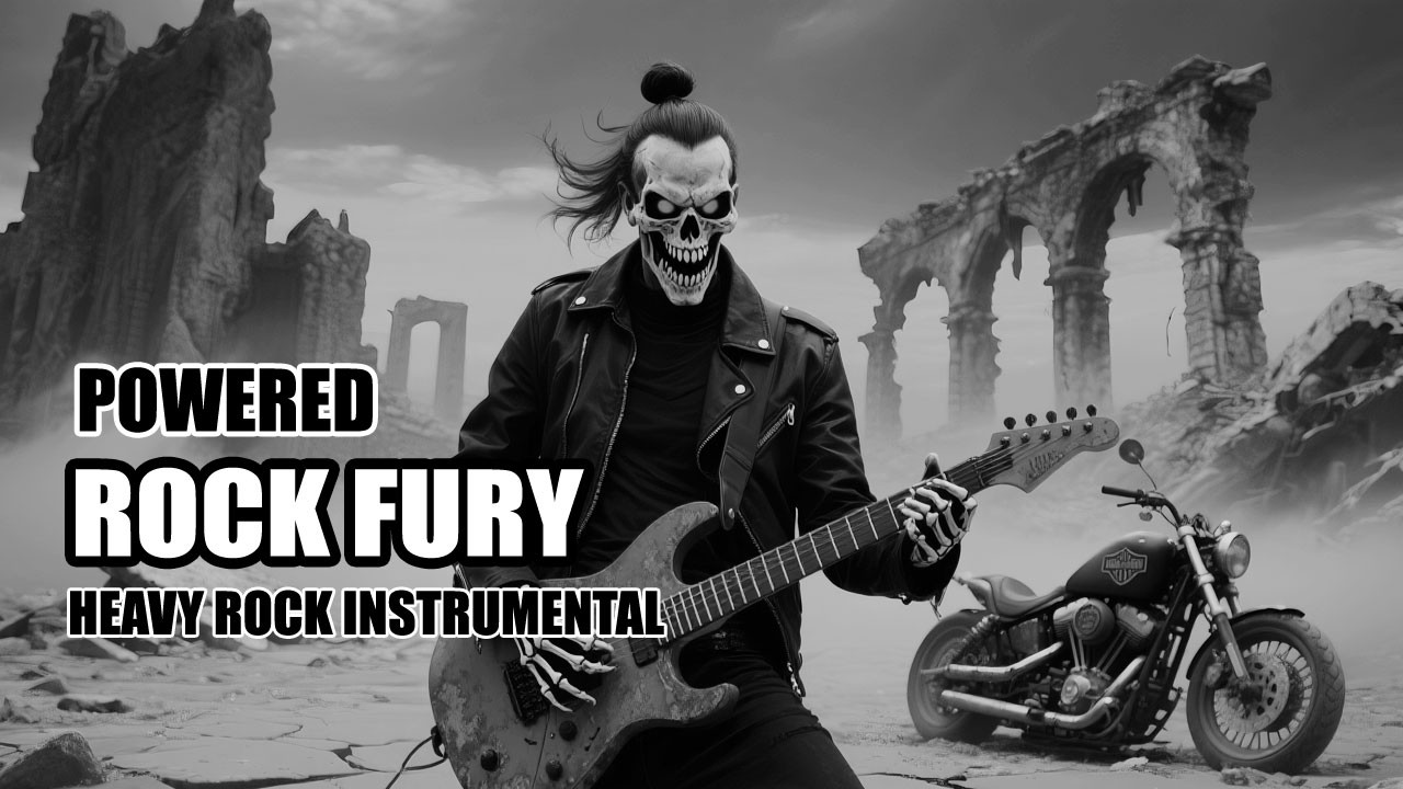 Powered Rock Fury – Aggressive Riffs & Heavy Drums | Heavy Rock Instrumental