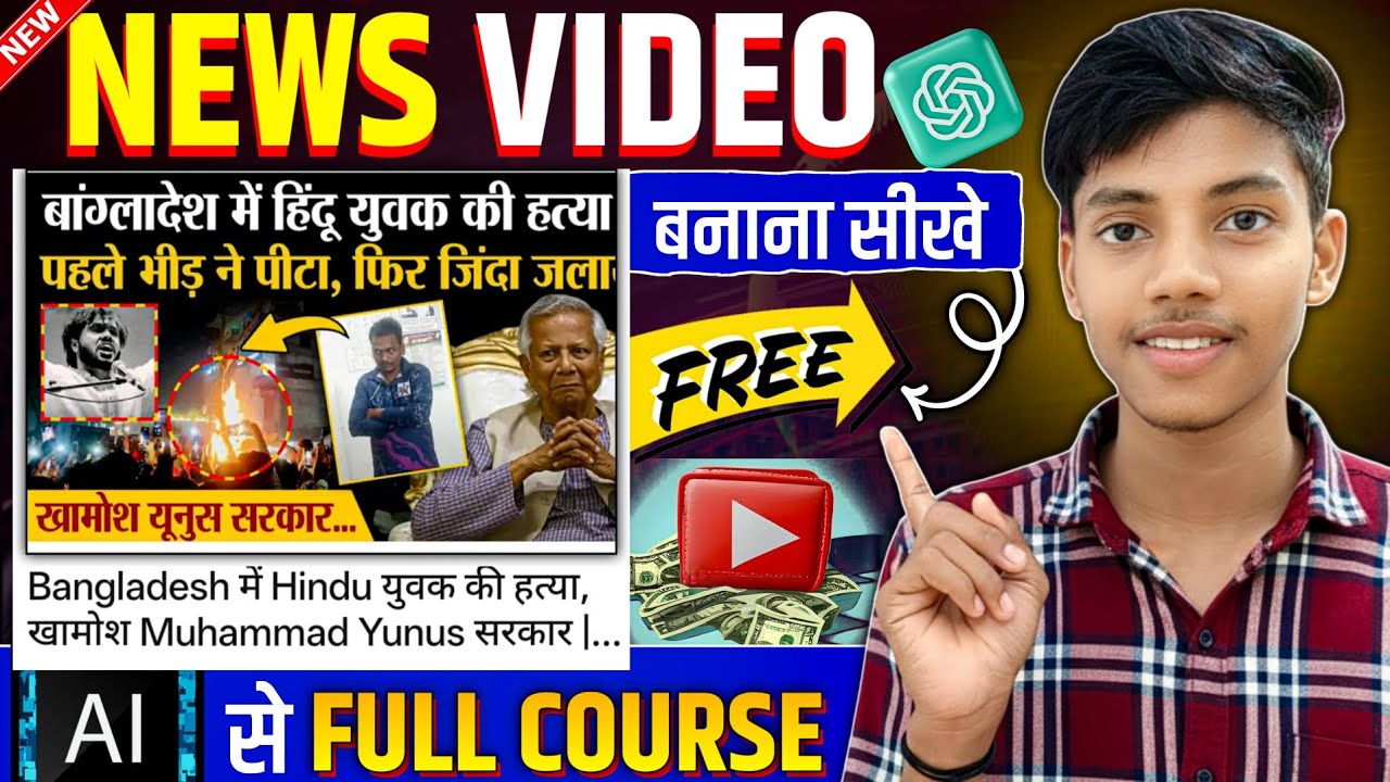 News Video Kaise Banaye | News Video Kaise Banaye Mobile Se | Copy Paste Channel Ideas 2025 | #ai 