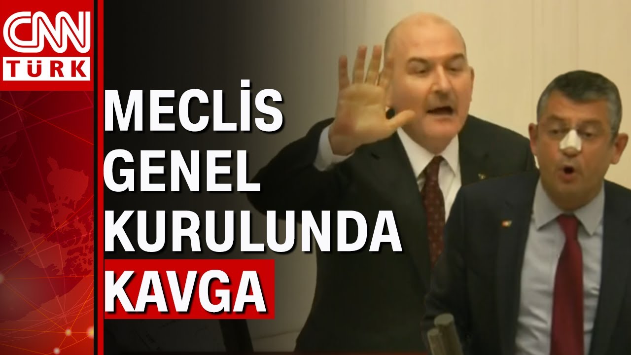Bakan Süleyman Soylu ve CHP'li Özgür Özel arasında ipler koptu! Meclis'te kavga...