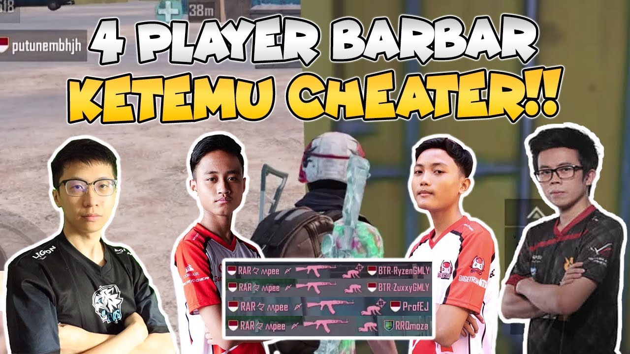 KETIKA TIM BTR ZUXXY, BTR RYZEN, BENNYMOZA, EJGAMING KETEMU CHEATER EDANN!!- PUBG Mobile Indonesia