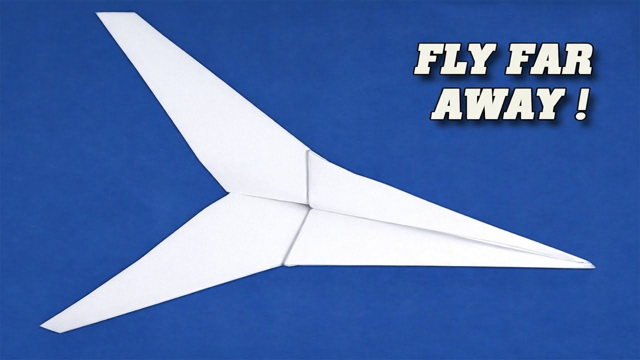 紙飛行機の折り方 - 必ず飛んで落ちない紙飛行機の作り方 パート4