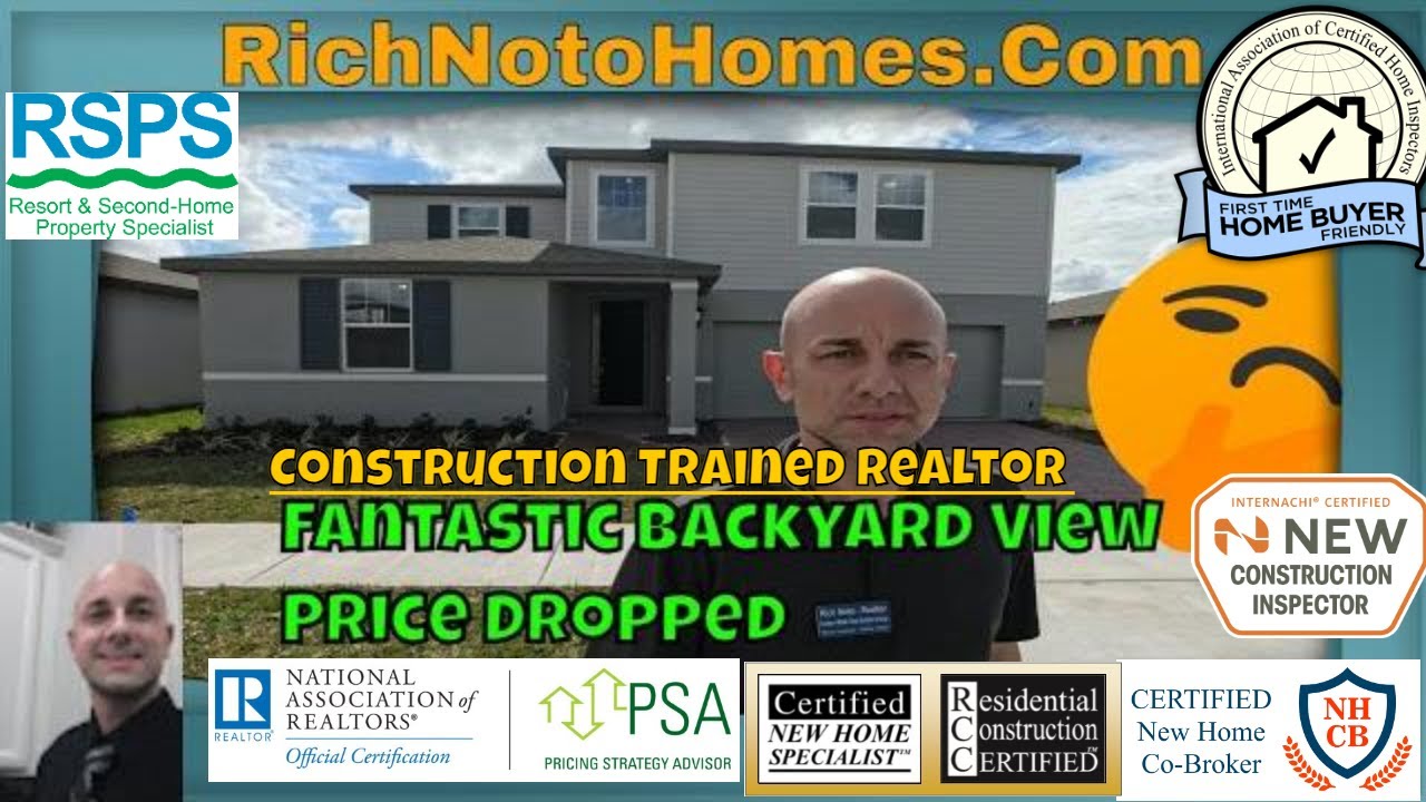 Inventory House Under $400,000 Fantastic Backyard View Site | Florida New Construction Homes