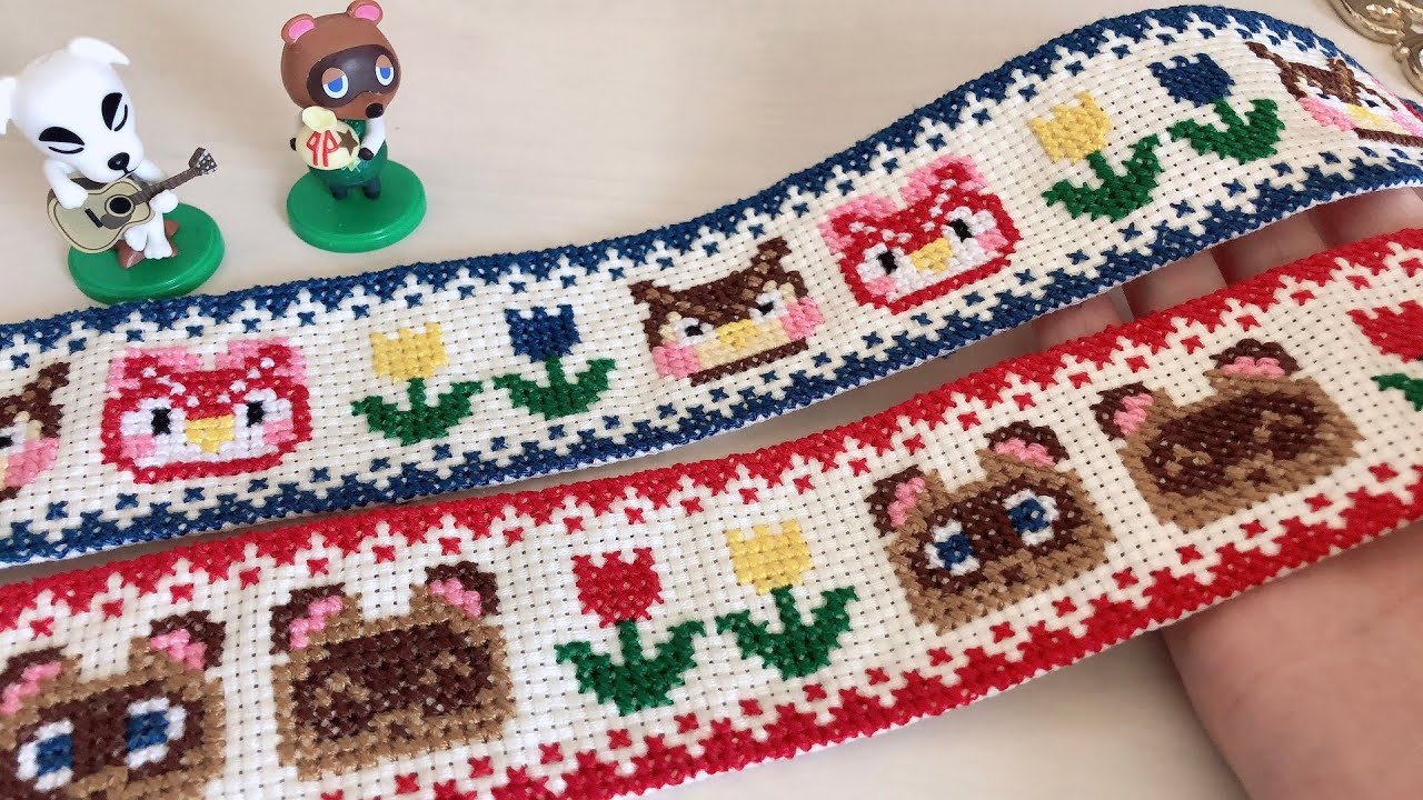 クロスステッチリボンを作る(ピクニックしたよ☀🧵)