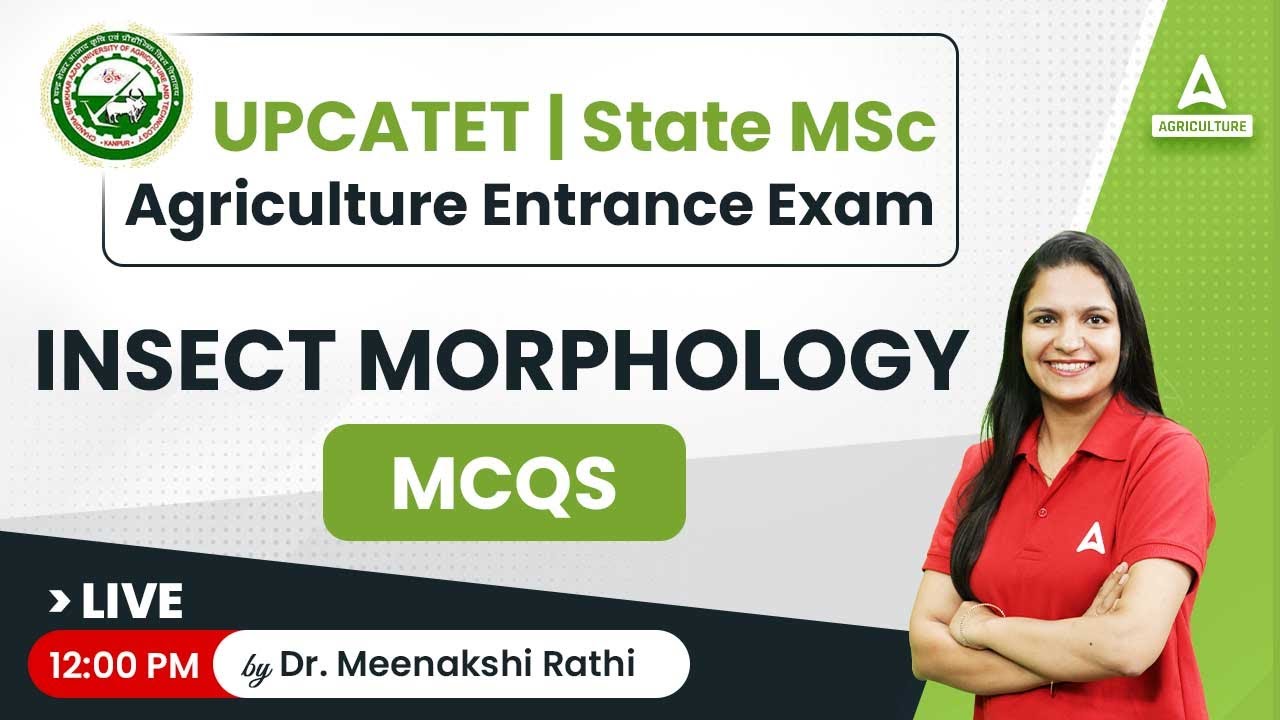 ENTOMOLOGY INSECT MORPHOLOGY #4 | UPCATET - MSC Agriculture Entrance Exam | By Dr. Meenakshi Rathi