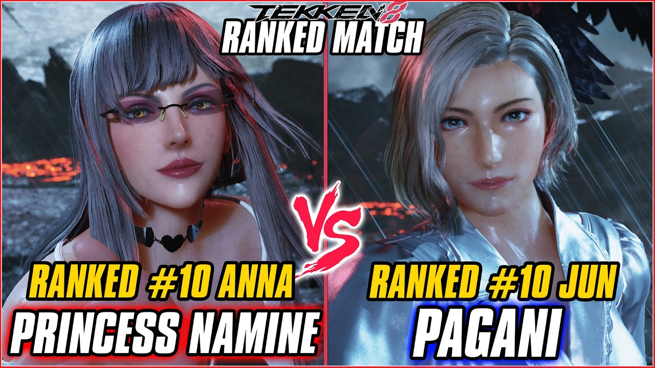 TEKKEN 8 ▰ PRINCESS NAMINE (#10 Ranked Anna) vs PAGANI (#10 Ranked Jun) ▰ T8 RANKED GAMEPLAY