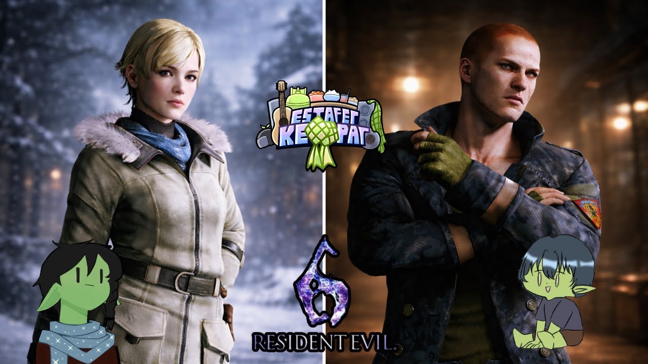 Di culik Ada Wong palsu - Resident Evil 6 (Jake) part 9 #EstafetKetupatS2