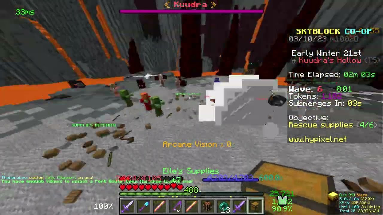 fishing all 6 crates in infernal teir Kuudra (Hypixel skyblock) tips+ tricks