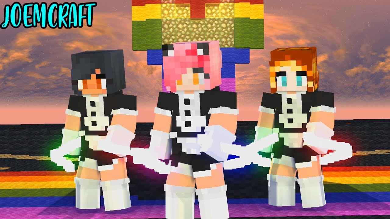 APHMAU, KIM, KC DANCING MAIDS | ME TOO DANCE| PHUT HON DANCE | GANGNAM STYLE -  Minecraft Animation
