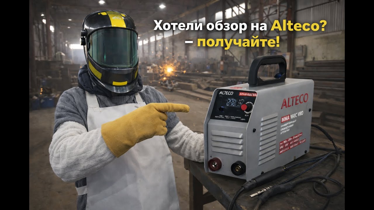 Разбираюсь со сваркой Alteco (Alteco MMA welding machine)