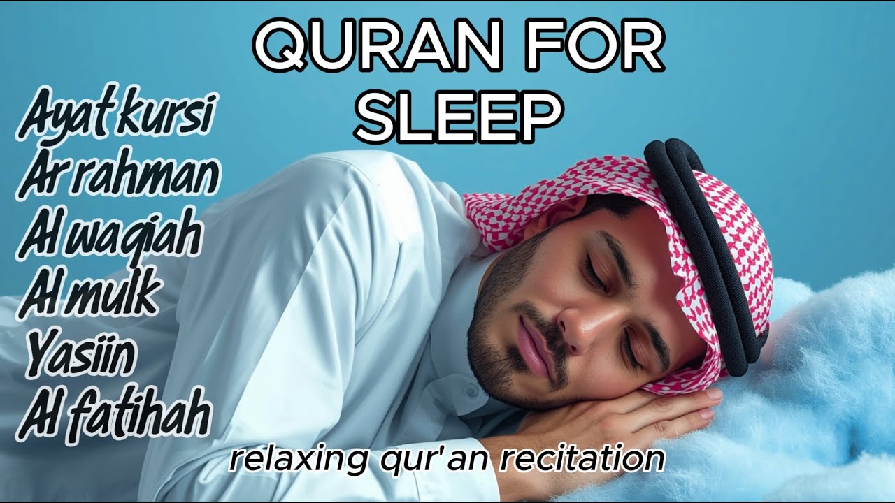Beautiful Quran Before Sleep Al-Fatiha,Ayatul Kursi,Surah Ar-Rahman,Al-Mulk,Yasin ala abdulrahem isa