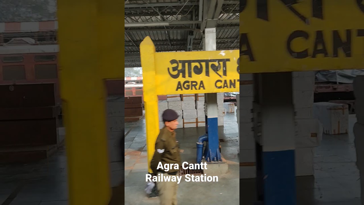 Agra Cantt Railway Station Platform full view