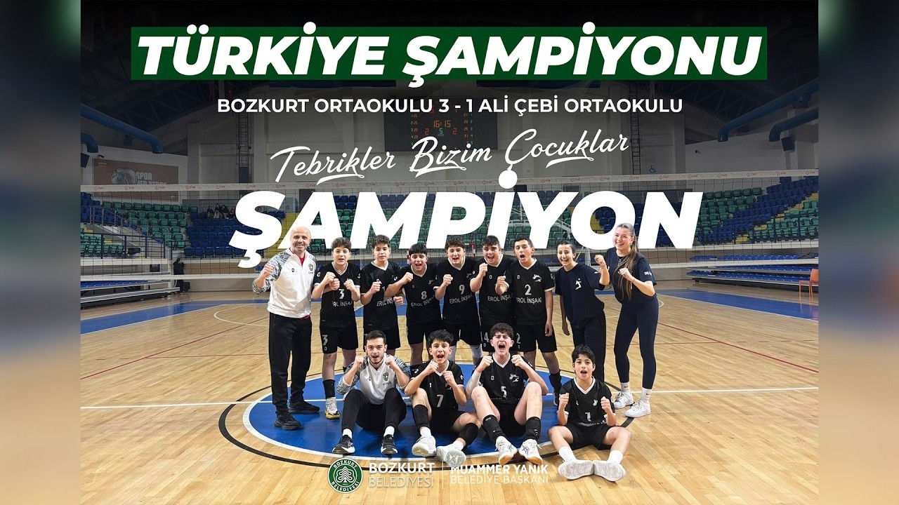 Türkiye Finali | Bozkurt Ortaokulu - İstanbul Esenyurt Ali Çebi Ortaokulu Voleybol Karşılaşması 💚🤍