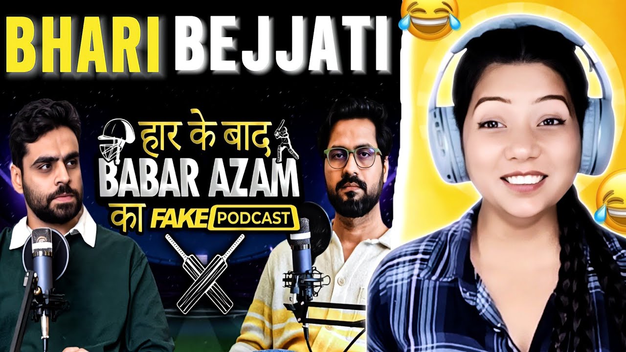 Fake Podcast with Babar Azam Reaction | Satish Ray Spoof | T20 World Cup 2024 Fun | Nishati React