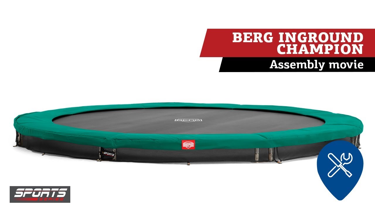 BERG InGround Champion trampoline | assembly