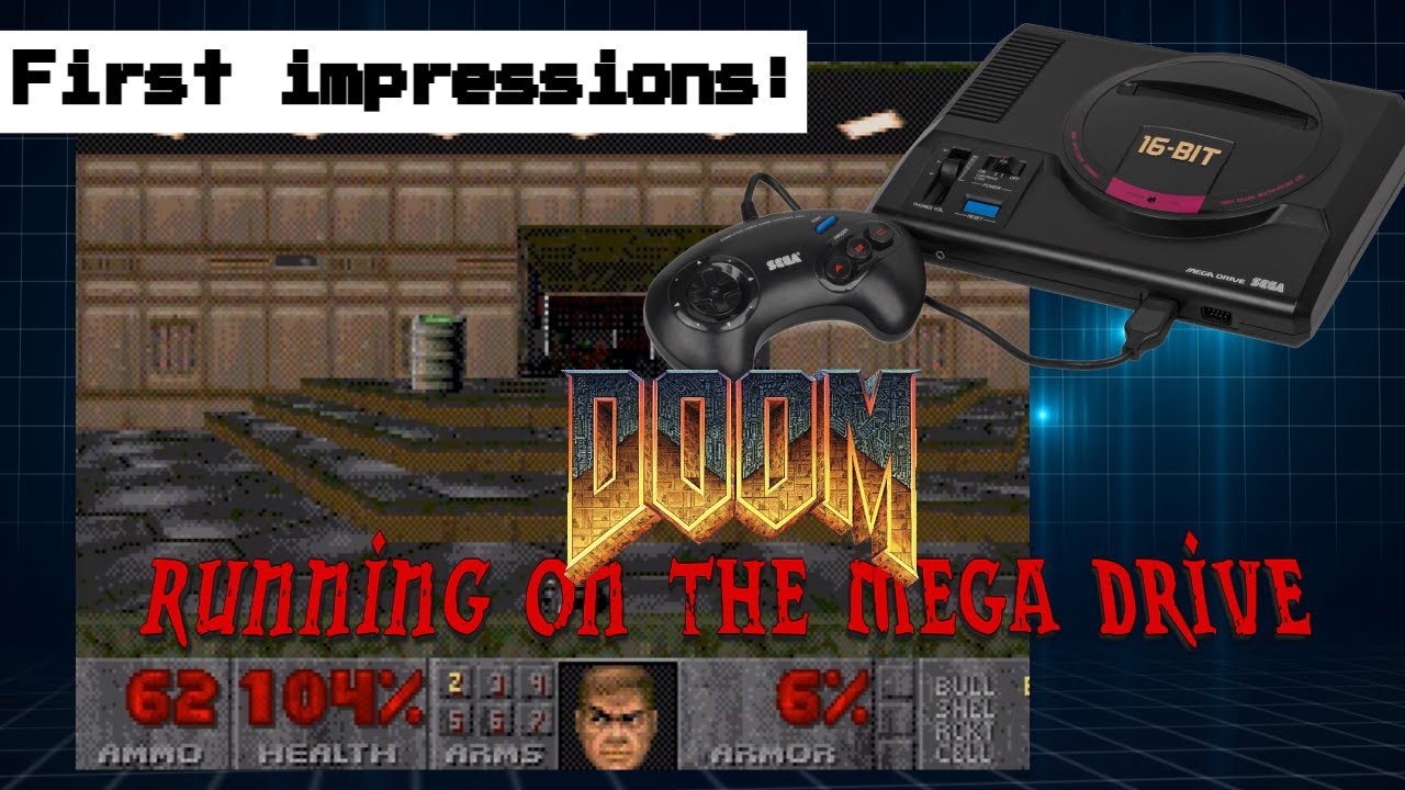 Doom for the Sega Mega Drive/Genesis (MegaDoom v0.0.1)