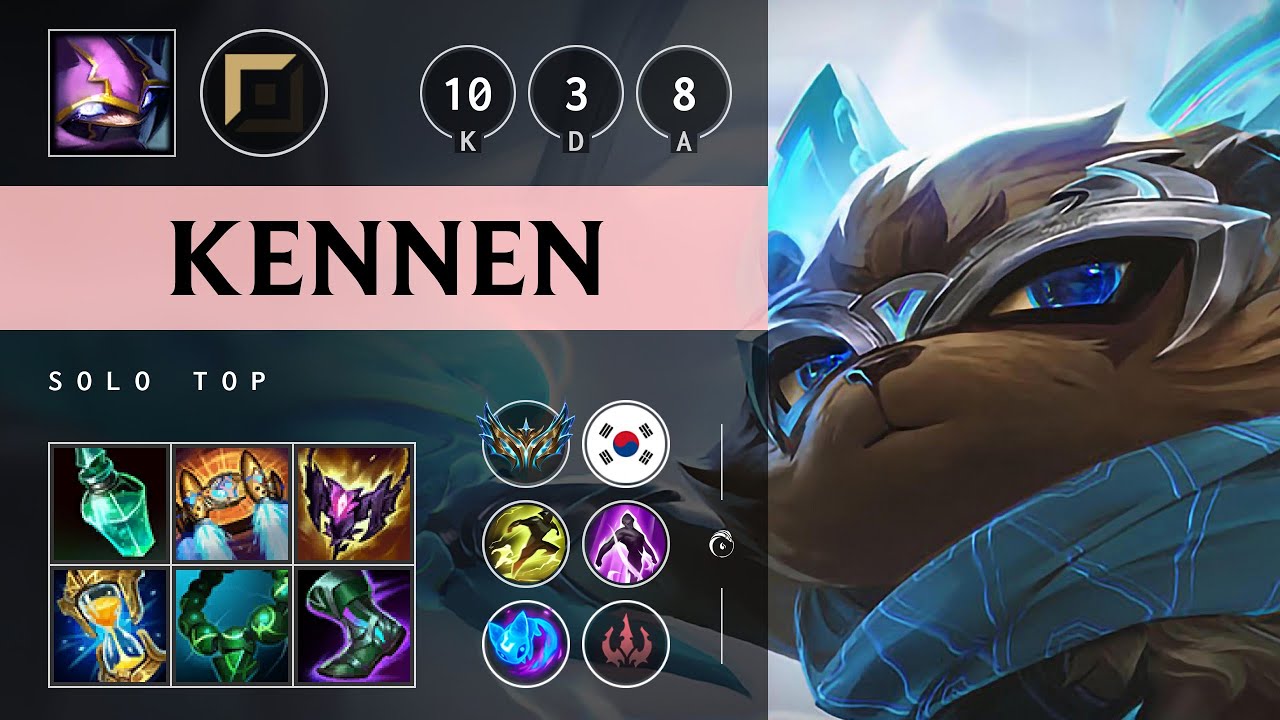 Kennen Top vs Ambessa: Triple Kill, Dominating - KR Challenger Patch 25.S1.2
