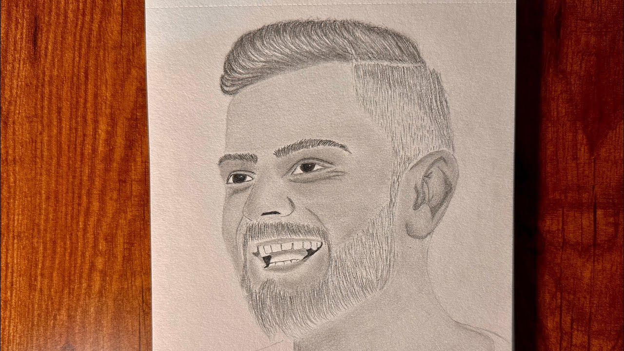 How to draw Virat face || drawing tutorial #viratkohli 