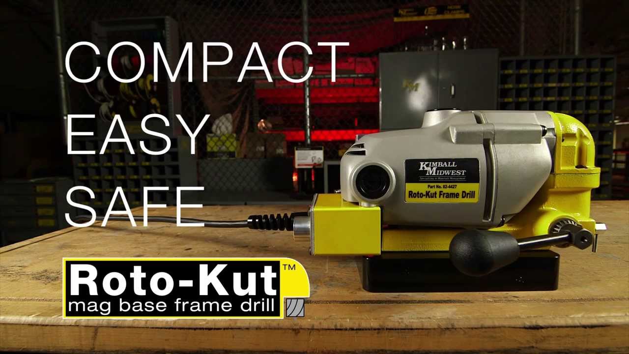 Roto-Kut&trade; Mag-Base Frame Drill by Kimball Midwest