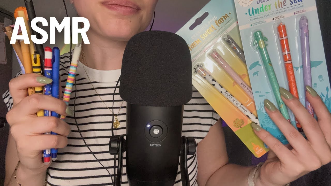 ASMR l Mes stylos Legami 🐮🐻🐠
