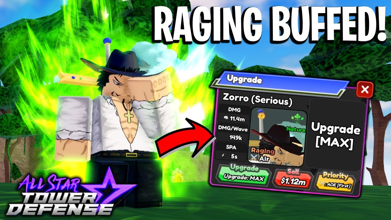 Buffed 6Star Mihawk Is Just LIKE Beast Gohan | All Star Tower Defense Roblox
