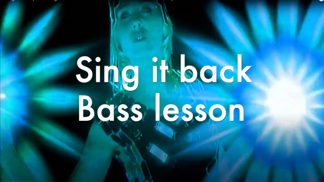 Sing it back - Moloko  - Cambridge Bass Lessons - Tutorial