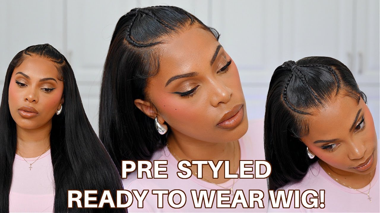 NEW* PRE STYLED READY TO WEAR WIG | GLUELESS WIG INSTALL | BEGINNER FRIENDLY